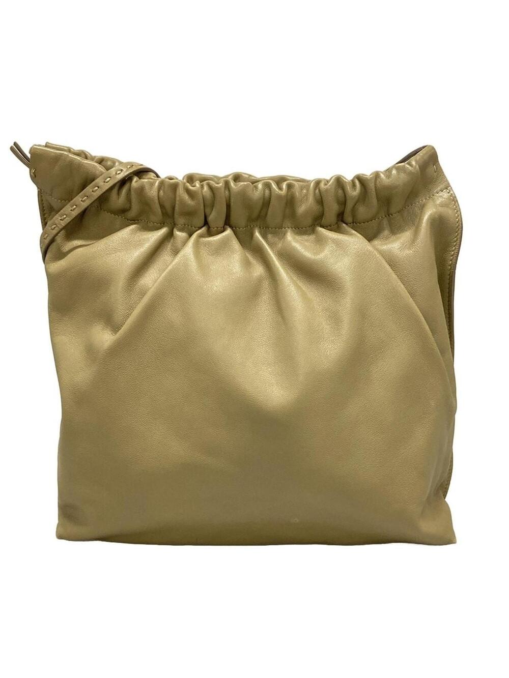 The Row Beige Leather Shoulder Bag #371781T11B